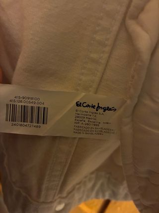 Chaqueta vaquera blanca Nueva de Easy Wear Talla M