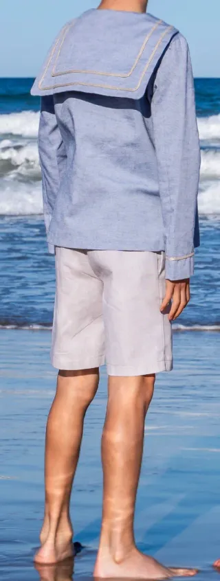 Traje comunión marinero niño bermuda