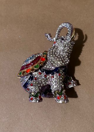 Portagioie Elefante Decorato