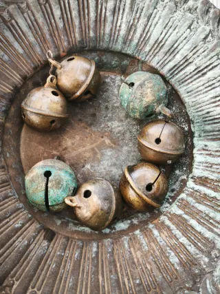 Lote cascabeles bronce