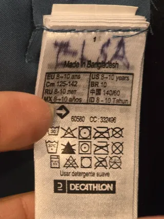 Pantalón de esquí 8 a 10 años. 1 uso