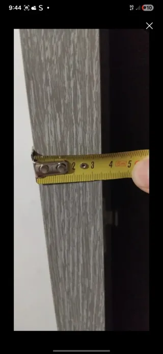 Puerta interior con 3 paneles de cristal