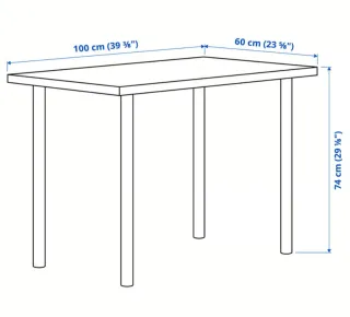 Mesa Ikea Blanca Metal