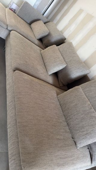 Divano Ikea 4 posti in tessuto beige