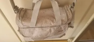 Bolso para carrito de bebé gris