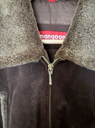 Chaqueta de cuero Vintage marrón