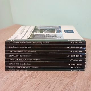 Lote 8 revistas AV Monografías