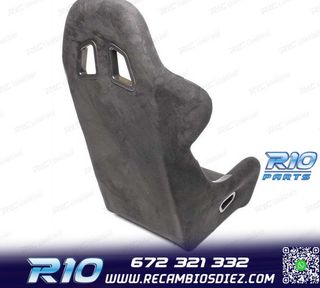 ASIENTO BAQUET UNIVERSAL NEGRO ALCANTARA - PIEL ESTILO EVO