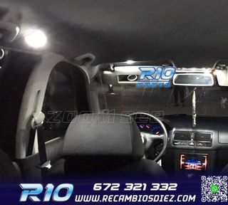 KIT 10 BOMBILLAS LED INTERIOR PARA SEAT IBIZA MK4 MK IV 6L 0