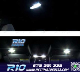 KIT 16 BOMBILLAS LED INTERIOR PARA VOLKSWAGEN VW GOLF 5 GTI