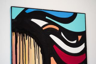 Quadro Pop Art moderno dipinto a mano