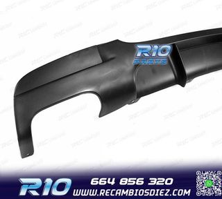 DIFUSOR BMW E90 E91 LOOK M PERFORMANCE NEGRO MATE OO---