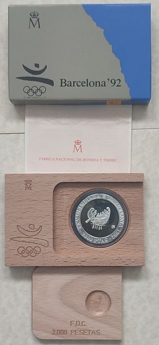 Monedas Plata Barcelona 92 JJOO