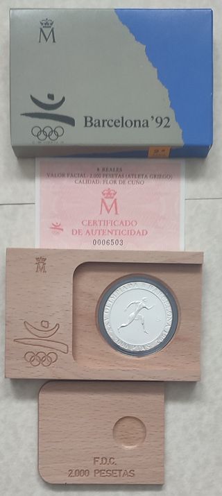 Monedas Plata Barcelona 92 JJOO
