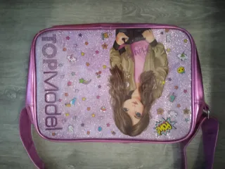 Bolso Top Model Morado y Rosa Brillante