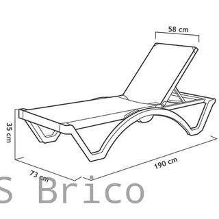Tumbona Mykonos Azul Claro