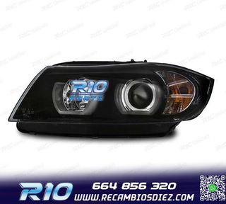 FAROS BMW E90 E91 05-08 XENON OJOS ANGEL U LED 3D NEG
