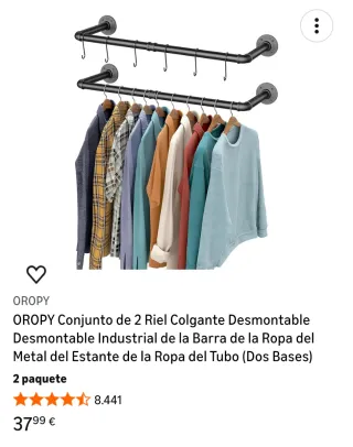 Colgador de pared para ropa