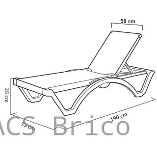 Tumbona Mykonos Azul Claro