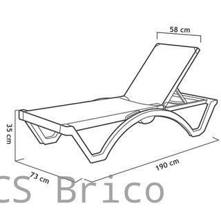 Tumbona Mykonos Azul Claro
