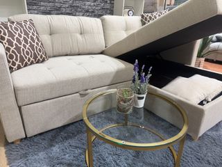 Sofá Cama Chaise Longue Reversible Indigo 220cm