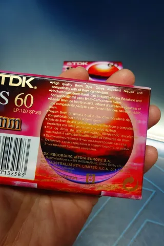 5 Cintas videocámara TDK 8mm HS 60 nuevas