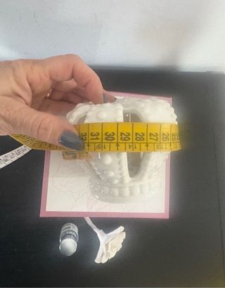 Diffusore profumo corona LED porcellana bianca