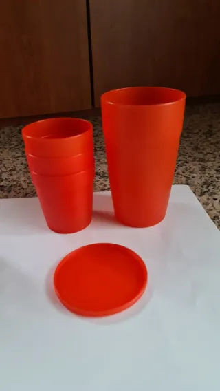 Set bicchieri salvaspazio rossi