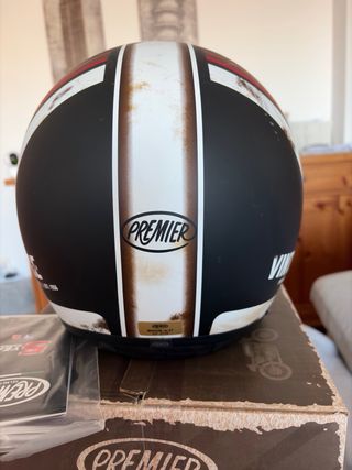 Casco Jet Premier Vintage Negro talla M