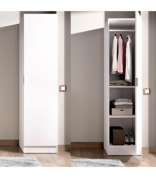 Armario 1 Puerta 41 x 52 x 184 cm. Blanco