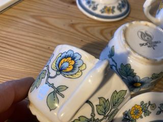 Juego de café vintage porcelana floral