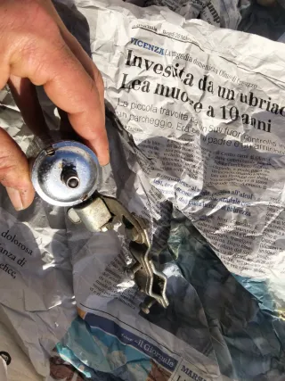 Dínamo para bicicleta antigua