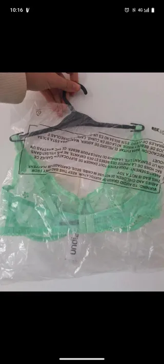 Conjunto lencería verde Undiz