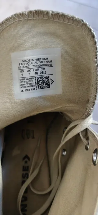 Converse blancas plataforma