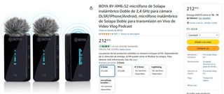 Micrófonos Inalámbricos BOYA BY-XM6 S2