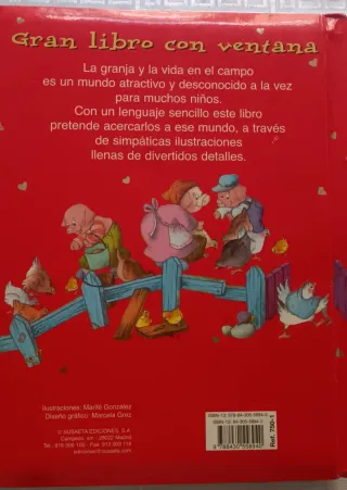 Libro infantil Granja de animales, tapa dura, 3.5€