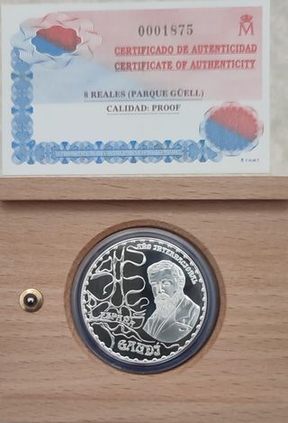 COLECCIÓN DE MONEDAS DE PLATA GAUDÍ 2002