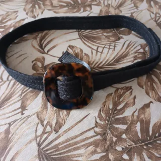 Cinturón Zara Negro ajustable. Nuevo