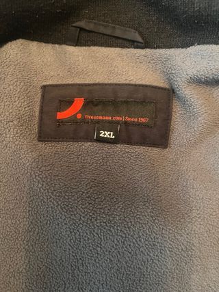 Cazadora negra de hombre