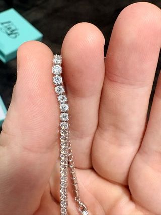 Conjunto Plata de Ley Riviere Pulsera y Pendientes