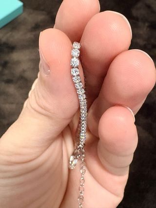 Conjunto Plata de Ley Riviere Pulsera y Pendientes