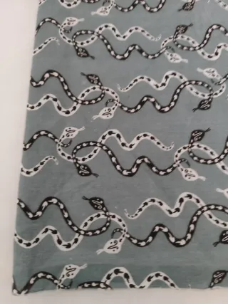 Tela Algodón Diseño Serpiente