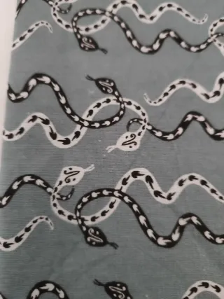 Tela Algodón Diseño Serpiente