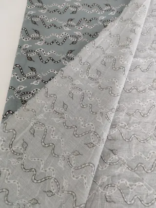 Tela Algodón Diseño Serpiente