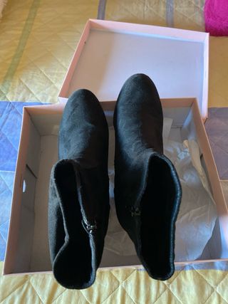 Botines tacón negros Piccola Piu