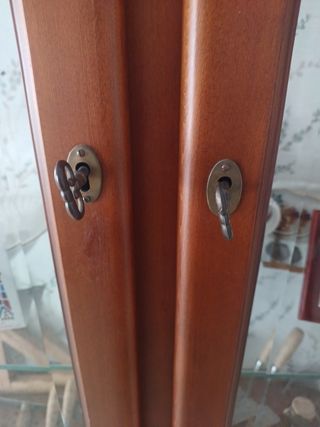 Vitrina madera y cristal