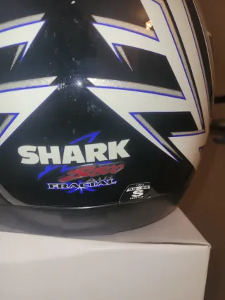 Casco Moto Shark Talla S Azul