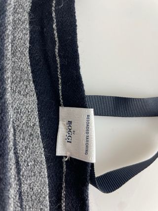 Sciarpa Boggi Milano uomo righe grigio/blu scuro