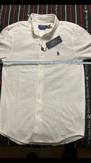 Camisa Polo Ralph Lauren Piqué Ultraligera Blanca