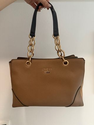 Bolso Guess Marrón y Dorado